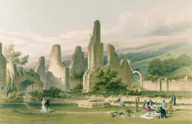 Sawley Abbey, from 
